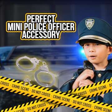 Kangaroo Police Role Play Kids Handcuffs for Costume Fun