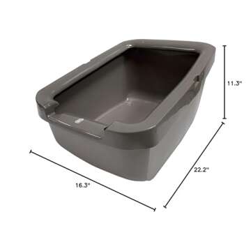 Catit Cat Litter Large Pan, Gray, 58702