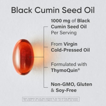 Sports Research Black Seed Oil 1000mg Healthy Immune Support