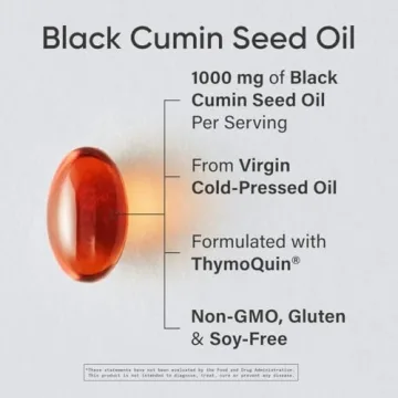 Sports Research Black Seed Oil 1000mg Healthy Immune Support