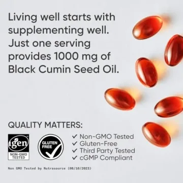 Sports Research Black Seed Oil 1000mg Healthy Immune Support