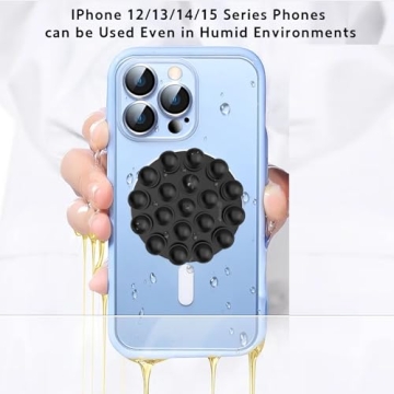 Omee Magnetic Suction Cup Phone Mount for iPhone 15-12
