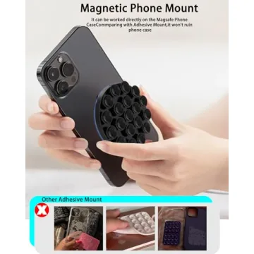 Omee Magnetic Suction Cup Phone Mount for iPhone 15-12