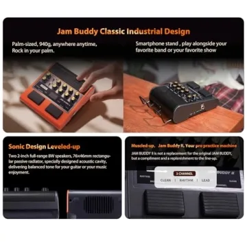 Compact JOYO Portable Guitar Amp with Effects and Bluetooth