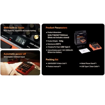 Compact JOYO Portable Guitar Amp with Effects and Bluetooth