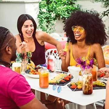 Combler Beer Glass Set of 4 - Stylish 16 oz Can-Shaped Glasses