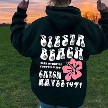 Siesta Beach Hoodie Customizable Sweatshirt for Any Style