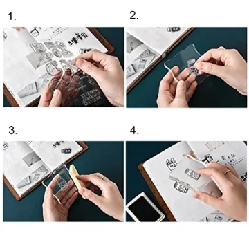 Honbay Clear Stamps Set - 6 Themed Stamps for Crafts