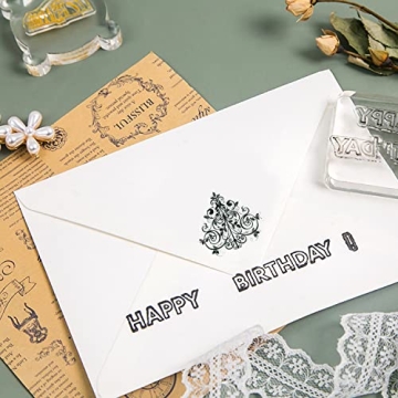 Honbay Clear Stamps Set - 6 Themed Stamps for Crafts