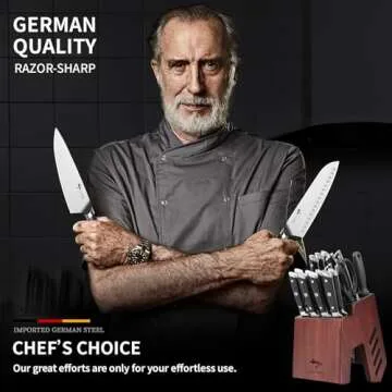 MAD SHARK 17-Piece Knife Set - Professional Kitchen Cutlery