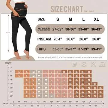 FULLSOFT Soft Maternity Workout Leggings with Pockets