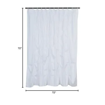 Elegant Amazon Basics Pinched Pleat Shower Curtain