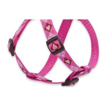 LupinePet Originals 3/4" Puppy Love 20-30" Step In Harness for Medium Dogs