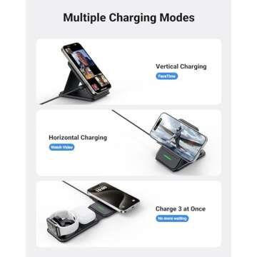 INIU 3 in 1 Fast Magnetic Charger for Apple Devices