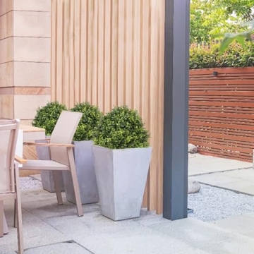 I.C.ELAINE 24" Faux Boxwood Topiary Trees Set of 2