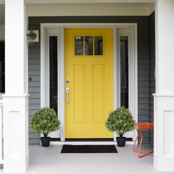 I.C.ELAINE 24" Faux Boxwood Topiary Trees Set of 2