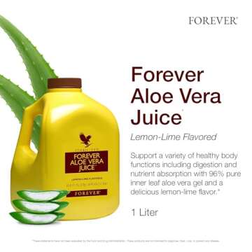 Forever Living Aloe Vera Juice - Pure Inner Leaf Gel Drink for Digestion & Immunity