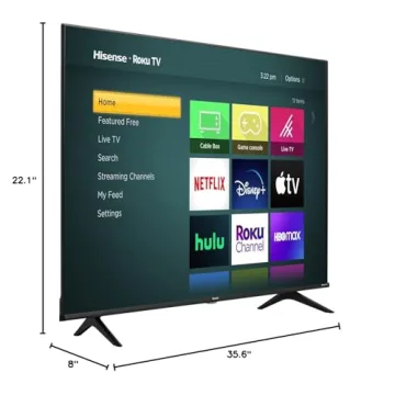 Hisense 40-Inch Smart TV with Roku & Alexa Compatibility