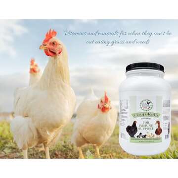 Fresh Eggs Daily Coop Kelp Organic Feed Supplement Vitamins for Backyard Chickens and Ducks 7LB