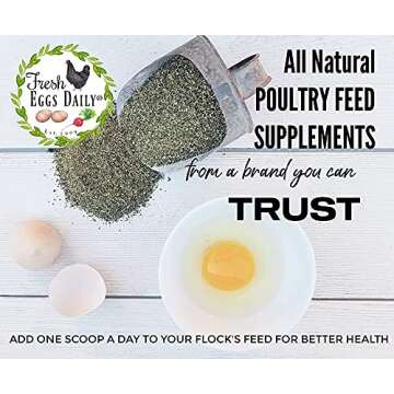 Fresh Eggs Daily Coop Kelp Organic Feed Supplement Vitamins for Backyard Chickens and Ducks 7LB