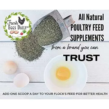 Fresh Eggs Daily Coop Kelp Organic Feed Supplement Vitamins for Backyard Chickens and Ducks 7LB