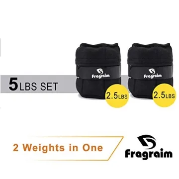Fragraim Adjustable Ankle Weights 1-5 LBS for Workouts