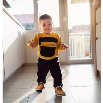 DADAWEN Toddler Boys Girls Dress Shoes Comfort Oxford Shoes Wedding Church Dress Shoes Lace Up School Uniform Loafer Flats (Toddler/Little Kid) Brown US Size 5.5 M Toddler