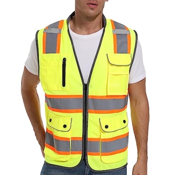 ArcRidge High Visibility Reflective Safety Vest - Durable Medium Size
