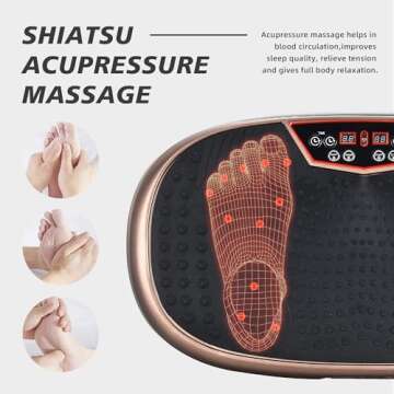 EILISON FITPRO Vibration Plate Exercise Machine - Whole Body Vibrating Platform w/Loop Bands -120 Adjustable Speeds 350Lbs, Lymphatic Drainage Machine for Weight Loss, Shaping, Recovery (Fitpro Brown)