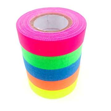 Gaffer Power Spike Tape | USA Made Gaffer Tape | 5 Bright Colors | No Residue | Marking | Labelling | Weather Resistant | Better Than Duct Tape