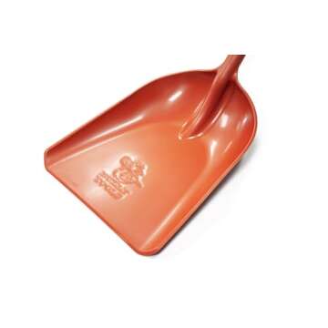 Bully Tools 42-Inch One-Piece Poly Scoop/Shovel for Snow Mulch Cleaning (Rust)