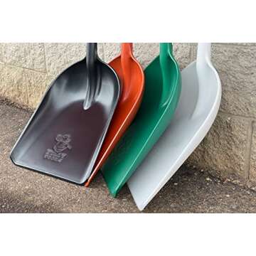 Bully Tools 42-Inch One-Piece Poly Scoop/Shovel for Snow Mulch Cleaning (Rust)
