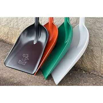 Bully Tools 42-Inch One-Piece Poly Scoop/Shovel for Snow Mulch Cleaning (Rust)