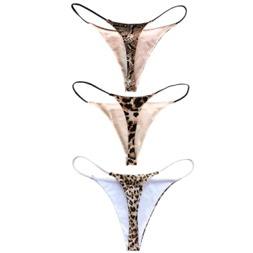 KUKU PANDA Cotton Thongs for Women – Sexy Seamless G-String Set