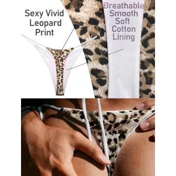 KUKU PANDA Cotton Thongs for Women – Sexy Seamless G-String Set