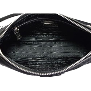 Chic Prada Quilted Nylon Chain Black Shoulder Bag
