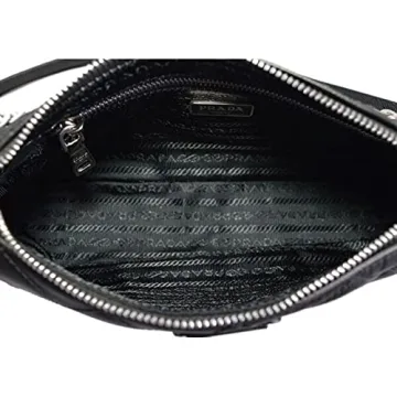 Chic Prada Quilted Nylon Chain Black Shoulder Bag