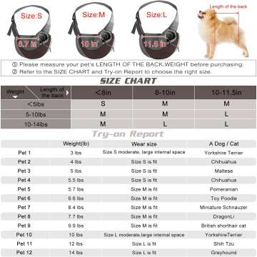 YUDODO Reflective Pet Sling Carrier for Dogs & Cats