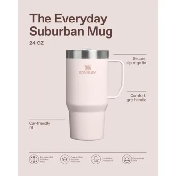 STANLEY Everyday Suburban Mug | 24 oz Insulated Coffee Travel Cup