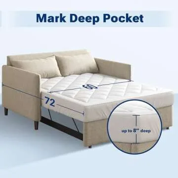 Sleep Philosophy Waterproof Sofa Bed Mattress Protector - Quality Comfort