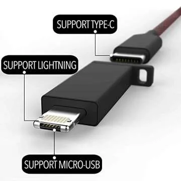 Unitron Universal 4 in 1 Multi Charger Cable 3FT