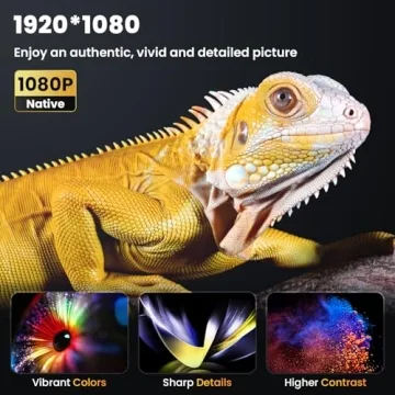 HAPPRUN Native 1080P Bluetooth Projector