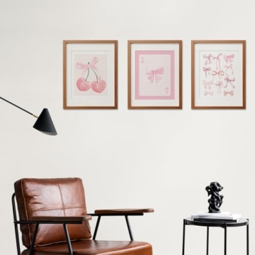 ETVISO Pink Coquette Trendy Wall Art Prints Set of 3