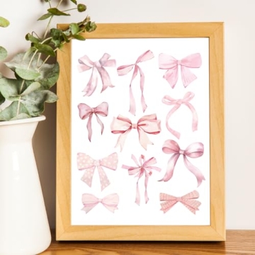 ETVISO Pink Coquette Trendy Wall Art Prints Set of 3