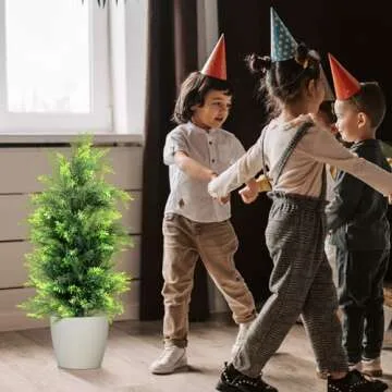 Realistic 3FT Artificial Cedar Trees for Home Decor