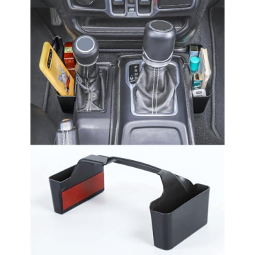 Savadicar GT-2 Shifter Storage Box, Gear Shift Console Side Tray Organizer Compatible with 2018-2025...