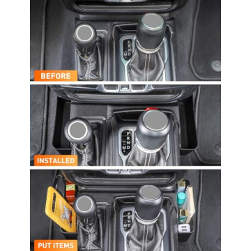 Savadicar GT-2 Shifter Storage Box for Jeep Wranglers