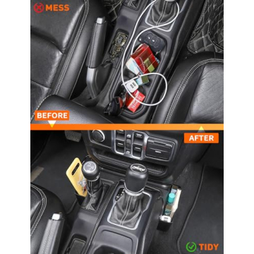 Savadicar GT-2 Shifter Storage Box for Jeep Wranglers