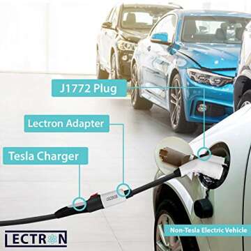 Lectron Tesla to J1772 Adapter with Max 40A & 250V