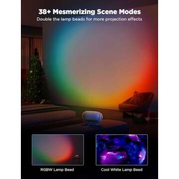 Govee Star Projector, Star Light with 8 Replaceable Discs, 38 Scene Modes, Bluetooth Speaker and 21 White Noises, Relaxing Light for Bedroom, Ceiling